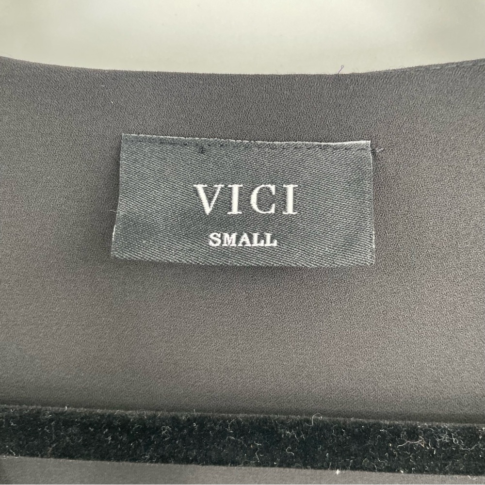 Vici Black Satin Midi Dress - Picture 11 of 12